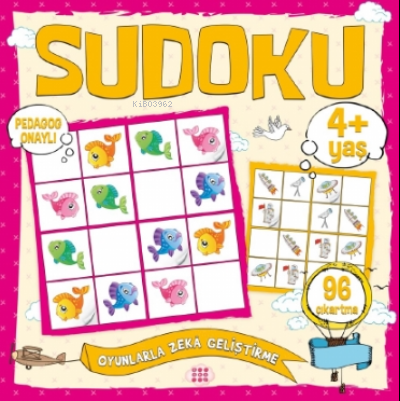 Çocuklar İçin Sudoku - Çıkartmalı (4+ Yaş) | Kolektif | Dokuz Yayınlar