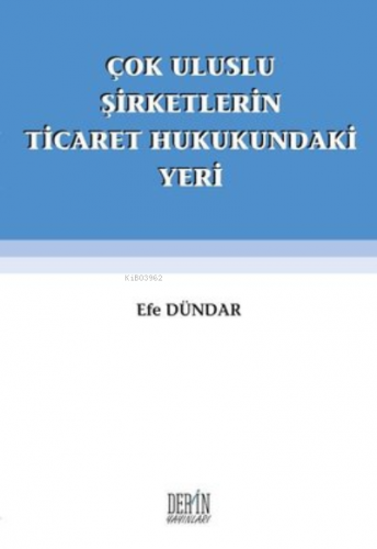 Çok Uluslu Şirketlerin Ticaret Hukukundaki Yeri | Efe Dündar | Derin Y