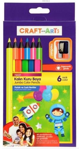 Craft&amp;amp;Arts Kuru Boya Jumbo Neon 6 Li Cakb-6N | | Karışık Eksik