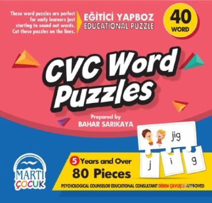 CVC Word Puzzles - Eğitici Yapboz | Bahar Sarıkaya | Martı Çocuk Yayın