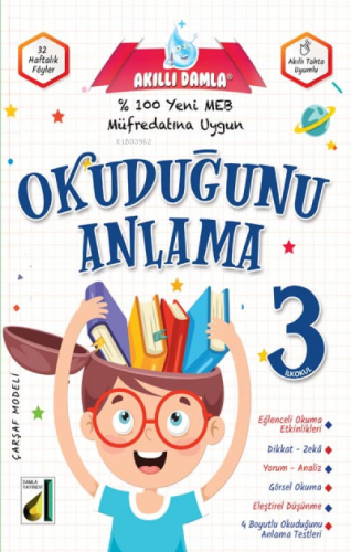 Damla Eğitim Akıllı Damla Okuduğunu Anlama - 3 | Abdullah Coşkun | Dam