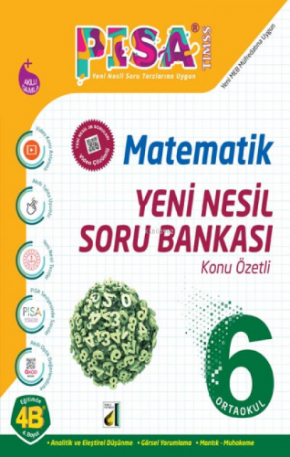 Damla Eğitim Pisa Yeni Nesil Matematik Soru Bankası - 6 | Abdullah Şah