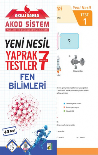 Damla Eğitim Yeni Nesil Fen Bilimleri Yaprak Testler - 7 | Kolektif | 