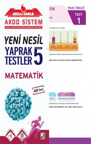 Damla Eğitim Yeni Nesil Matematik Yaprak Testler - 5 | Kolektif | Daml