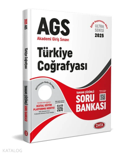 Data Yayınları 2025 AGS Ultra Serisi Türkiye Coğrafyası Soru Bankası -