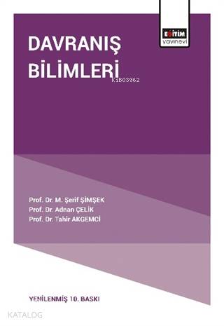 Davranış Bilimleri | M. Şerif Şimşek | Eğitim Yayınevi