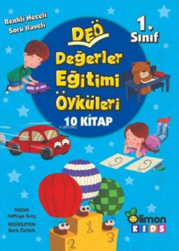 Değerler Eğitimi Öyküleri 1. Sınıf - 10 Kitap Takım | Fethiye Tunç | L