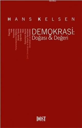 Demokrasi: Doğası & Değeri | Hans Kelsen | Dost Kitabevi