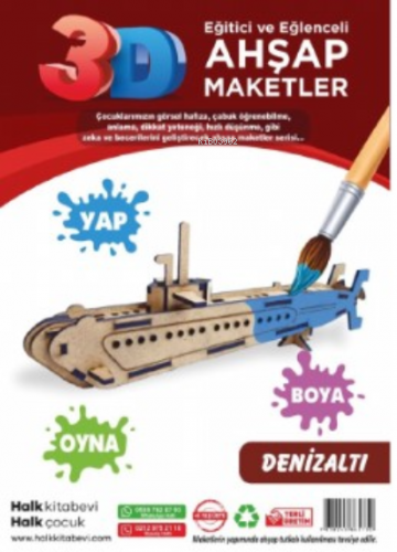 Denizaltı Ahşap Maket | | Halk Kitabevi