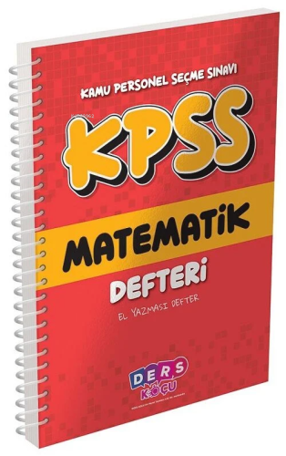 Ders Koçu KPSS Matematik Defteri Ders Koçu Yayınları | Kolektif | Ders