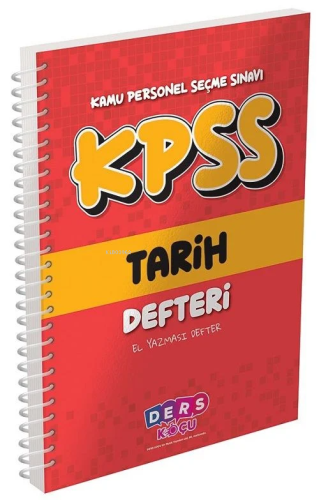 Ders Koçu KPSS Tarih Defteri Ders Koçu Yayınları | Kolektif | Ders Koç