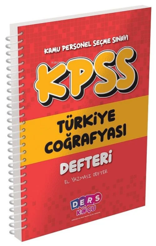 Ders Koçu KPSS Türkiye Coğrafyası Defteri Ders Koçu Yayınları | Kolekt