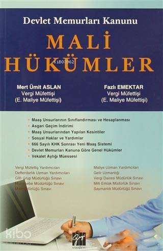 Devlet Memurları Kanunu Mali Hükümler | Fazlı Emektar | Gazi Kitabevi