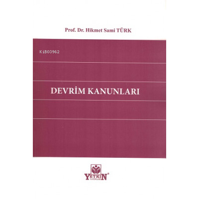 Devrim Kanunları | Hikmet Sami Türk | Yetkin Yayınları