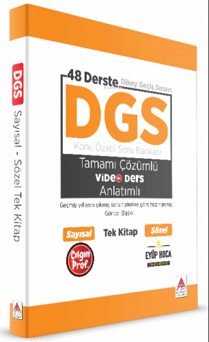 DGS Kitap Konu Özetli Soru Bankası Video Anlatımlı Tek Kitap | Sefa Tü