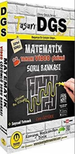 DGS Matematik Video Çözümlü Soru Bankası Tasarı Eğitim Yayınları | Özg