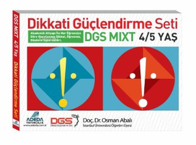 DGS MIXT Dikkati Güçlendirme Seti 4-5 Yaş | Osman Abalı | Adeda Yayınc