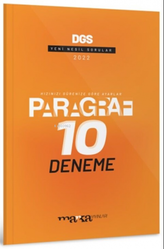 DGS Paragraf Yeni Nesil 10 Deneme Marka Yayınları | Kolektif | Marka Y