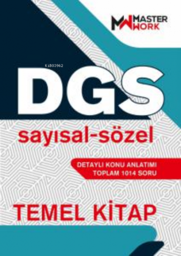 DGS Temel Kitap / Sayısal-Sözel Detaylı Konu Anlatımı | Kolektif | Mas