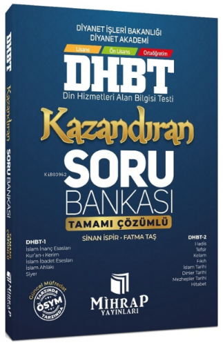 DHBT Kazandıran Soru Bankası Çözümlü | Fatma Taş | Mihrap Yayınları