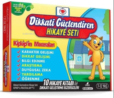 Dikkati Güçlendiren Hikaye Seti;Kip Kip'in Maceraları Kutulu Set (10 K