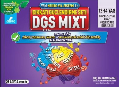 Dikkati Güçlendirme Seti Mixt 12-14 Yaş | Osman Abalı | Adeda Yayıncıl