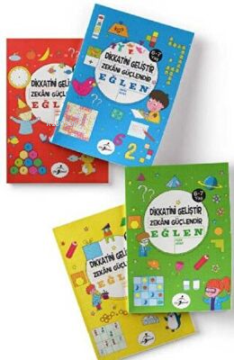 Dikkatini Geliştir, Zekanı Güçlendir ve Eğlen 6-7 Yaş 4 Kitap Set | Ko