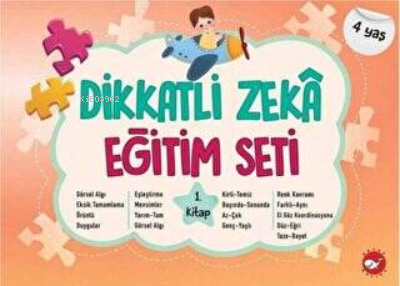 Dikkatli Zeka Eğitim Seti 1. Kitap (4 Yaş) | Neşe Duran | Beyaz Balina