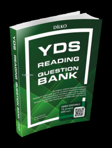 Dilko YDS Reading Question Bank (Video Çözümlü) | Kolektif | Dilko Yay