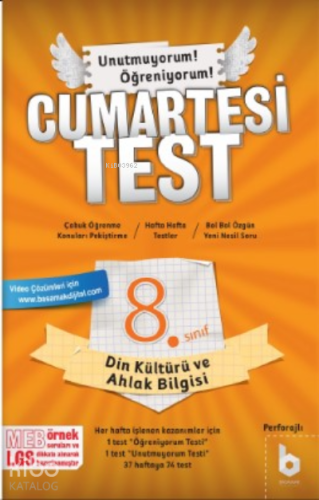 Din Kültürü ve Ahlak Bilgisi;Cumartesi Test | Kolektif | Basamak Yayın