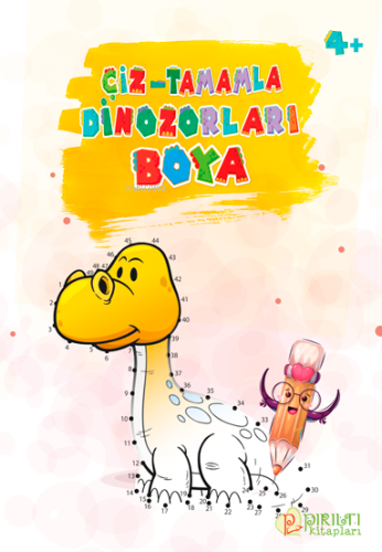 Dinozorları Boya;Çiz-Tamamla | Şaban Muslu | Pırıltı Kitapları