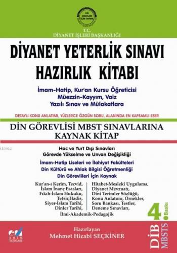 Diyanet Yeterlik Sınavı Hazırlık Kitabı MBSTS | Mehmet Hicabi SEÇKİNER