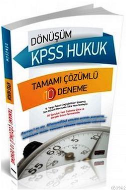 Dönüşüm KPSS Hukuk Tamamı Çözümlü 10 Deneme | Komisyon | Savaş Yayınev