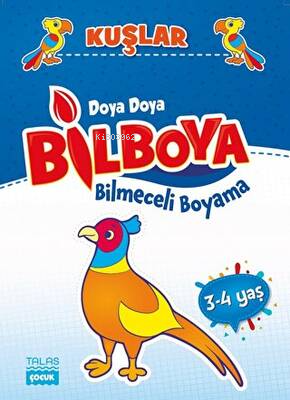 Doya Doya Bilboya (3-4) Bilmeceli Boyama (Kuşlar) | Kolektif | Talas Y