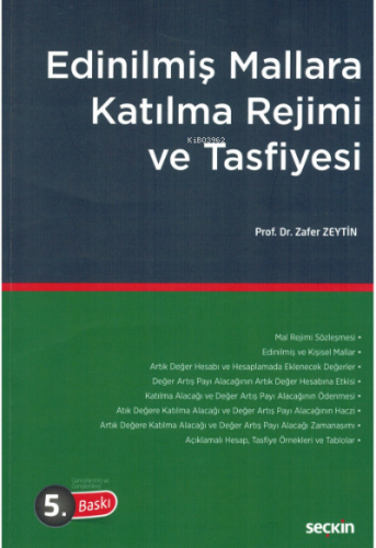 Edinilmiş Mallara Katılma Rejimi ve Tasfiyesi | Zafer Zeytin | Seçkin 