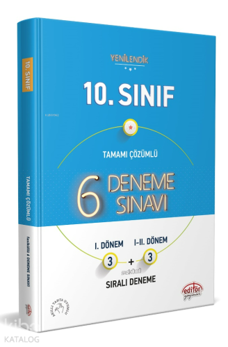 Editör Yayınları 10. Sınıf 6 Fasiküllü Deneme Sınavı Editör | Kolektif