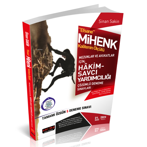 Efsane MİHENK Hakim Savcı Yardımcılığı 5 Deneme Savaş Yayınları Kasım 