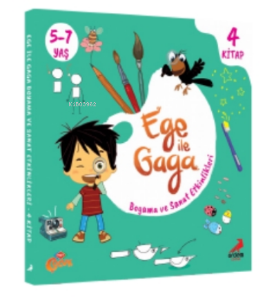 Ege ile Gaga Boyama ve Sanat Etkinlikleri (4 Kitap) | Kolektif | Erdem