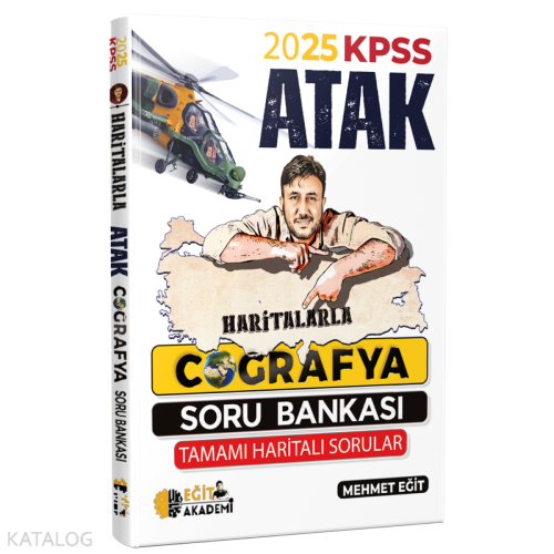 2023 KPSS Haritalarla Atak Coğrafya Soru Bankası | Mehmet Eğit | KR Ak