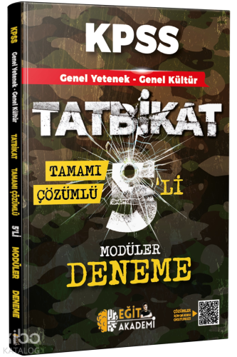 KPSS GYGK Tatbikat Çözümlü 5 Deneme Eğit Akademi | Mehmet Eğit | Eğit 