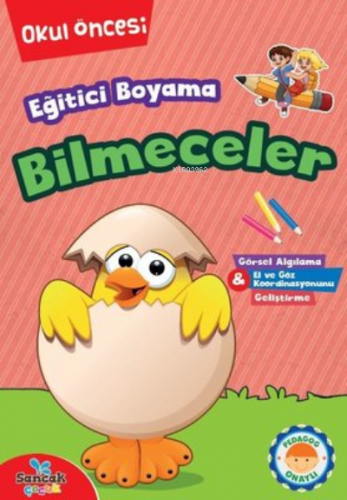 Eğitici Boyama - Bilmeceler Okul Öncesi | Kolektif | Sancak Çocuk