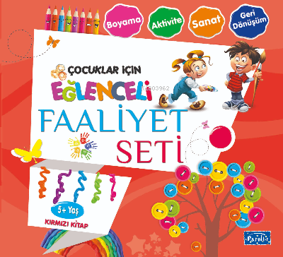 Eğlenceli Faaliyet Seti Kırmızı Kitap – 5 Yaş Üzeri | Ahmet Yanar | Pa