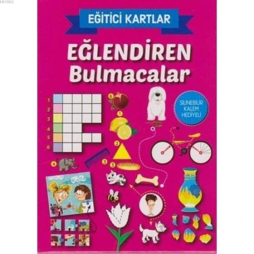 Eğlendiren Bulmacalar - Eğitici Kartlar Silinebilir Kalem Hediyeli | I