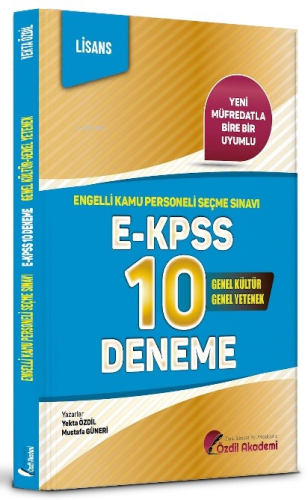 EKPSS Lisans 10 Deneme | Yekta Özdil | Özdil Akademi