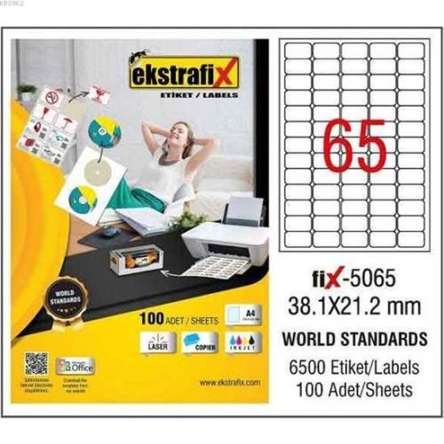 Ekstrafix Laser Etiket 38,1X21,2 Mm Fix-5065 | | Karışık Eksikler