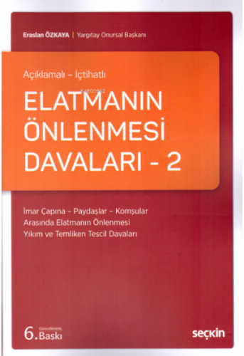 Elatmanın Önlenmesi Davaları – 2 | Eraslan Özkaya | Seçkin Yayıncılık