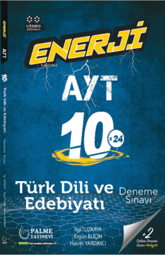 Enerji AYT Edebiyat 10 Deneme Sınavı | İlgi Tuzkaya | Palme Yayınevi