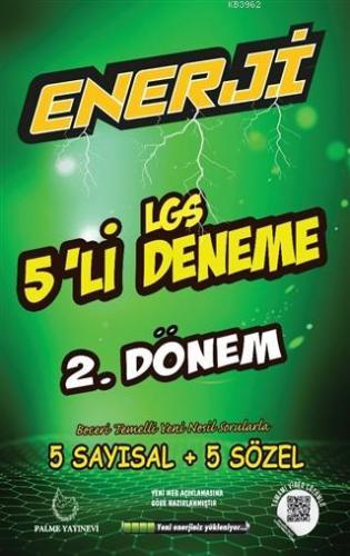 Enerji LGS 5'li Deneme 2. Dönem; 5 Sayısal + 5 Sözel | Kolektif | Palm