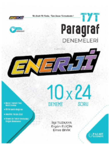 Enerji TYT Paragraf 10 Deneme Sınavı | İlgi Tuzkaya | Palme Yayınevi