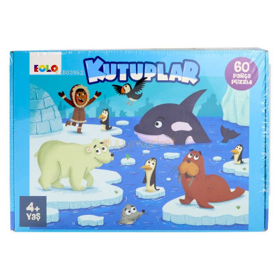 Eolo 60 Parça Puzzle - Kutuplar | Kolektif | Eolo Yayıncılık